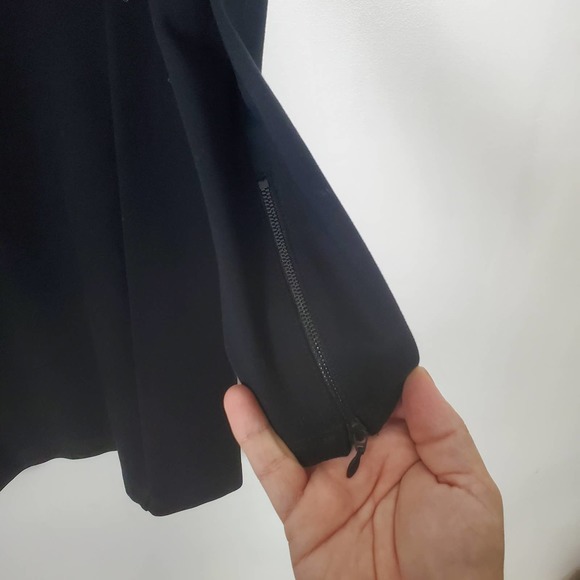 Theory NWT Kalion black mini dress small - Picture 3 of 7